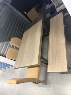 Dining Table with Chairs and Bench