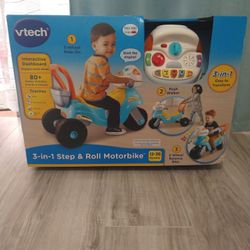 New vtech motorbike 3 in 1 step and roll