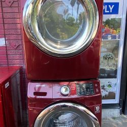 🌸SET WASHER AND DRYER STACKABLE- SIDE BY SIDE🌸