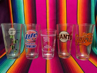 Collectible Pint Glass Bundle – 5 Glasses – $25 OBO