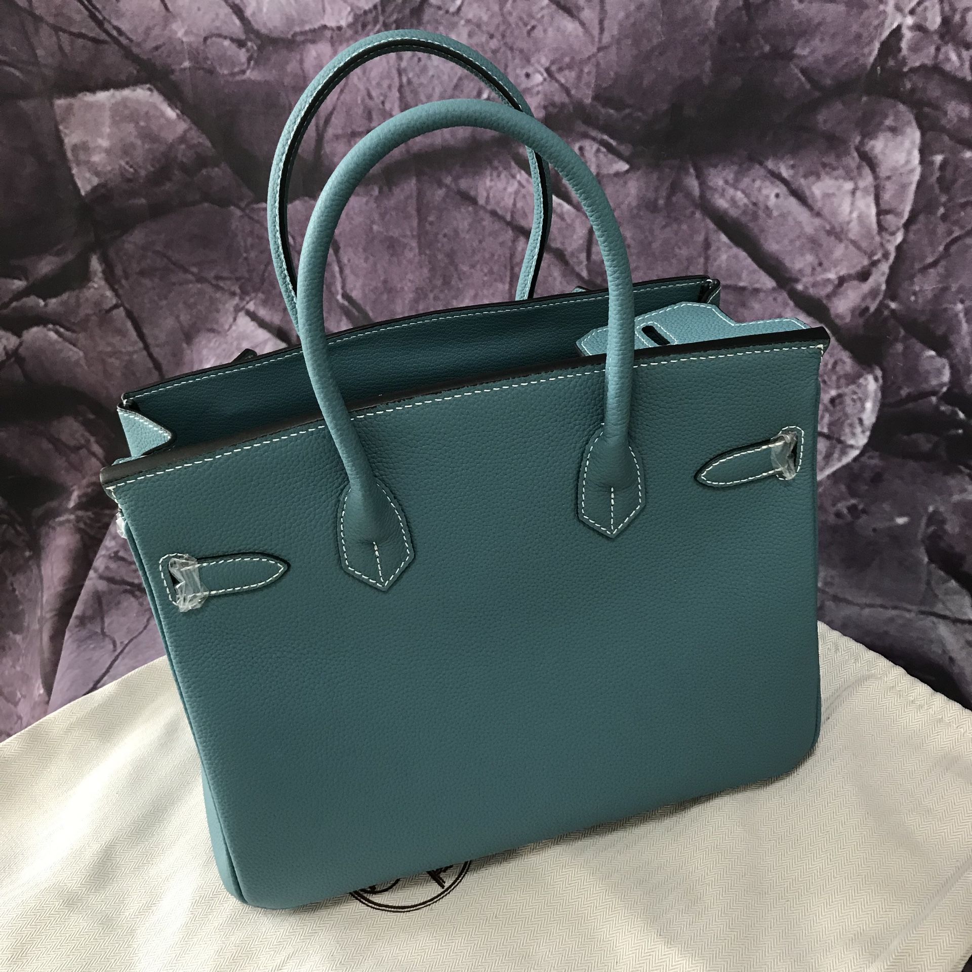 HERMES Birkin 35 Togo Leather Tote Bag Black