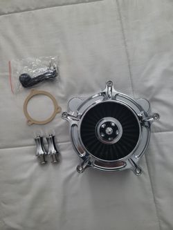 Harley M8 Chrome Turbine High-Flow Air Cleaner Intake (New