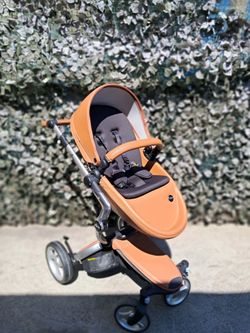 Mima Xari Luxury 2-in-1 Stroller - Camel Leatherette (Gently Used)
