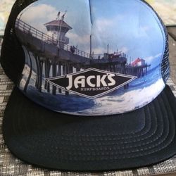 Jack's Surfboards Huntington Beach Pier Baseball Cap Hat