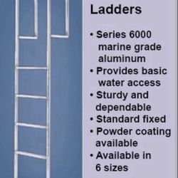 Do you need a new dock ladder? Brand New 5 Step Aluminum Dock Ladder Only $149.99 Other sizes and styles available