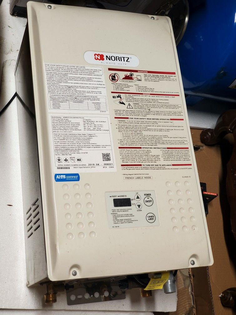 Noritz NR98DVC Propane Tankless Water Heater