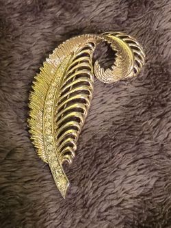 Vintage Maribaux Feather Brooch 83% Silver