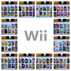 White Nintendo Wii With Many Games 