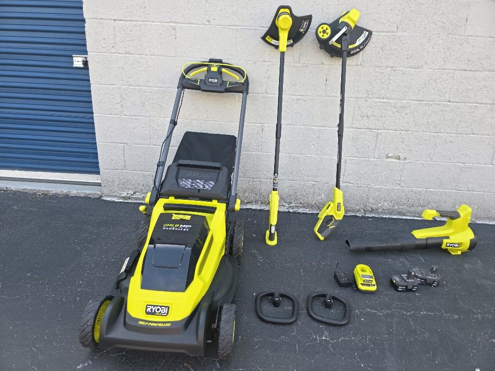 18v Self Propelled 20" Lawnmower + Tools, All For $479