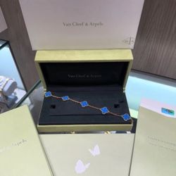 Van Cleef Bracelet Blue And Gold