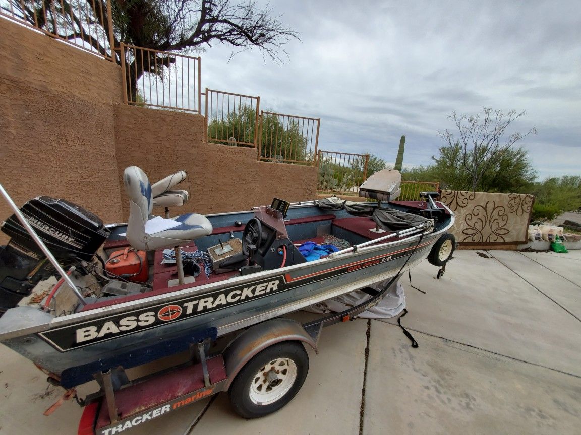 Bass Tracker Aluminum boat with trailer