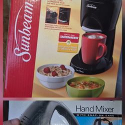 Nèw Coffee Maker And Hand Mixer