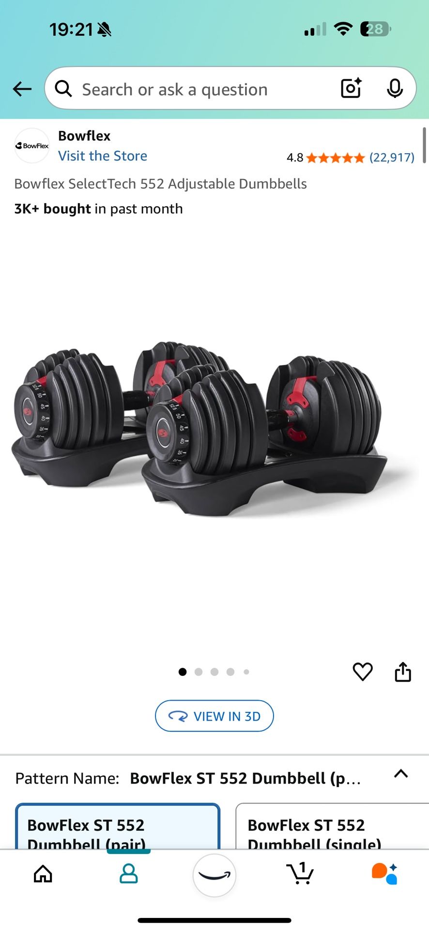 Adjustable Dumbbell set