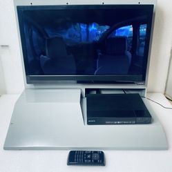 Vizio E-Series E231-B1 23" 720p HD LED LCD Television Mounted On Metal Security Enclosure