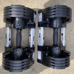 NEW 50 LB Adjustable Dumbbells Set Of 2 