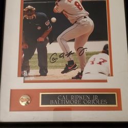 Cal Ripken Autographed Picture W/ Cert Of Authenticity 