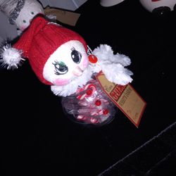 Candy Filled Snowperson. Handcrafted.