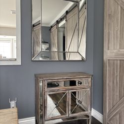 Set Of Mirrored Buffet Cabinets & Mirrors