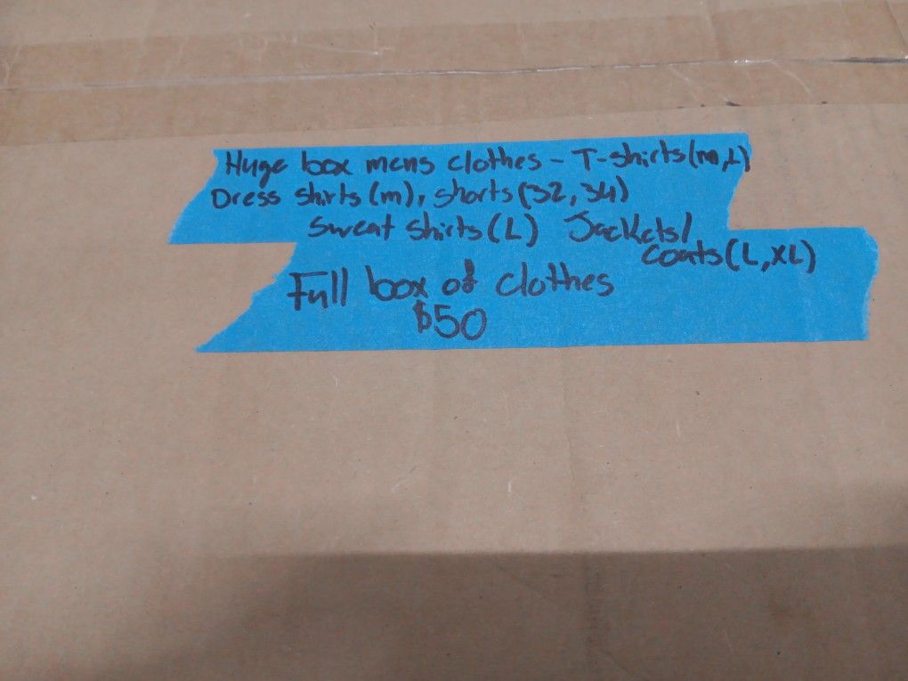 Huge Box Of Men's Clothes