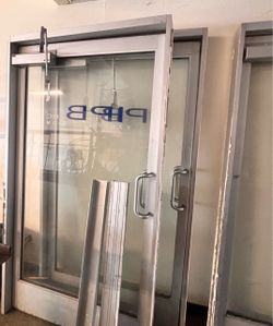 Commercial Aluminum Glass Door with Frame