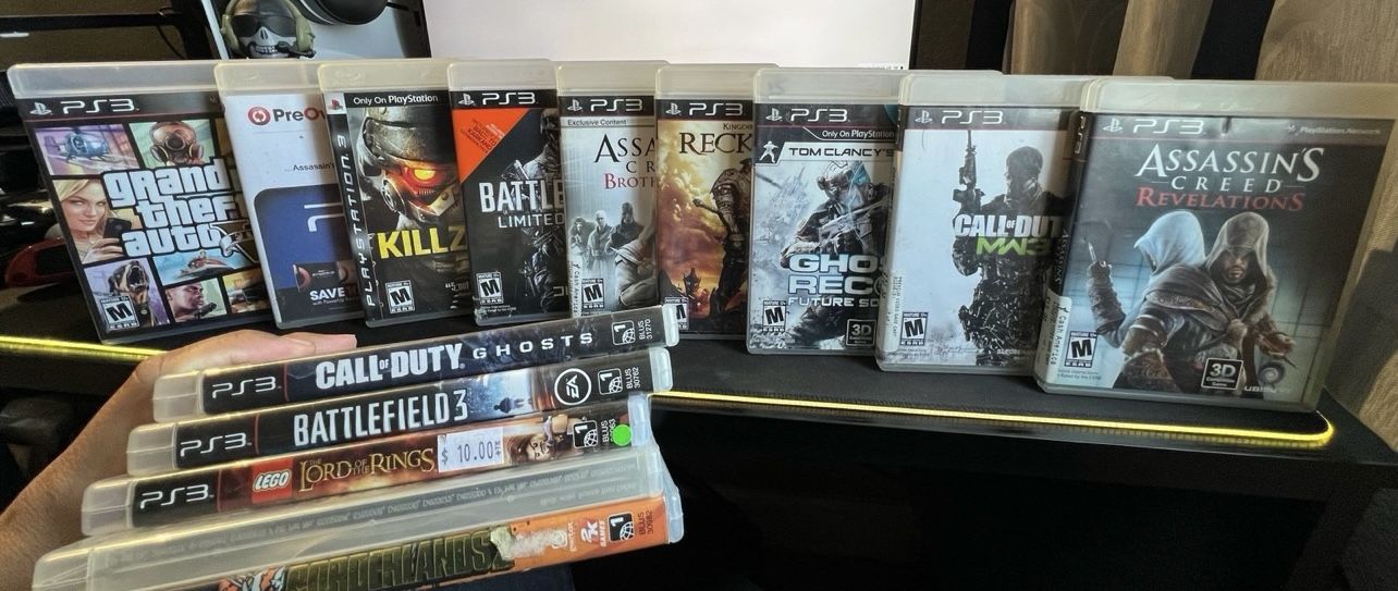 PS3 game Bundle (please see all attachments)