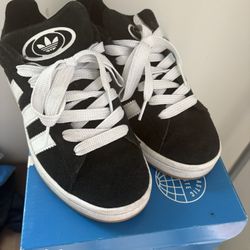 ADIDAS CAMPUS BLACK MENS 5.5/WMNS 7