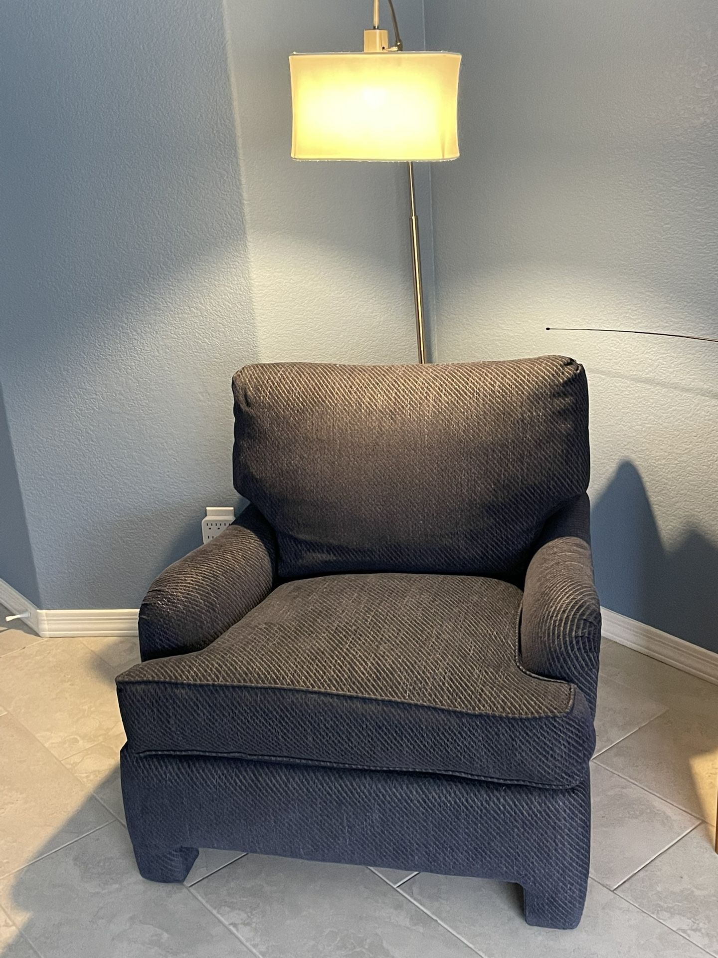 Cushion Reading Chair And Lamp