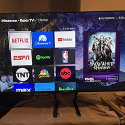 (Roku TV) Hisense 43-Inch Class H4 Series LED Roku Smart TV with Google Assistant and Alexa Compatible 
