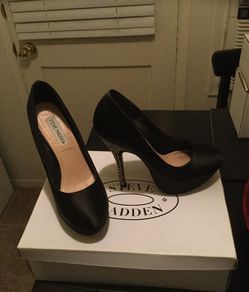 Steve Madden Rhinestone Satin Heel