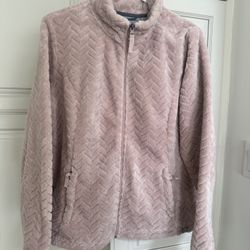 Women’s L Free Country Luxury Fleece Jacket NICE