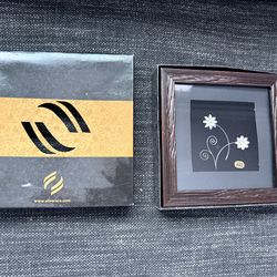 Beautiful New Silverara Framed Floral Art