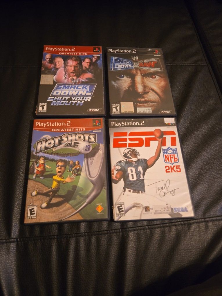 PS2 LOT OF 4 with MEMORY CARD