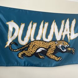 Jacksonville Jaguars Flag 3x5 Feet DUUUVAL Indoor Or Outdoor Use Brand New