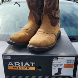 Ariat Work Sierra Steel Toe Cowboy Boots – Men’s 9.5 EE (Wide)