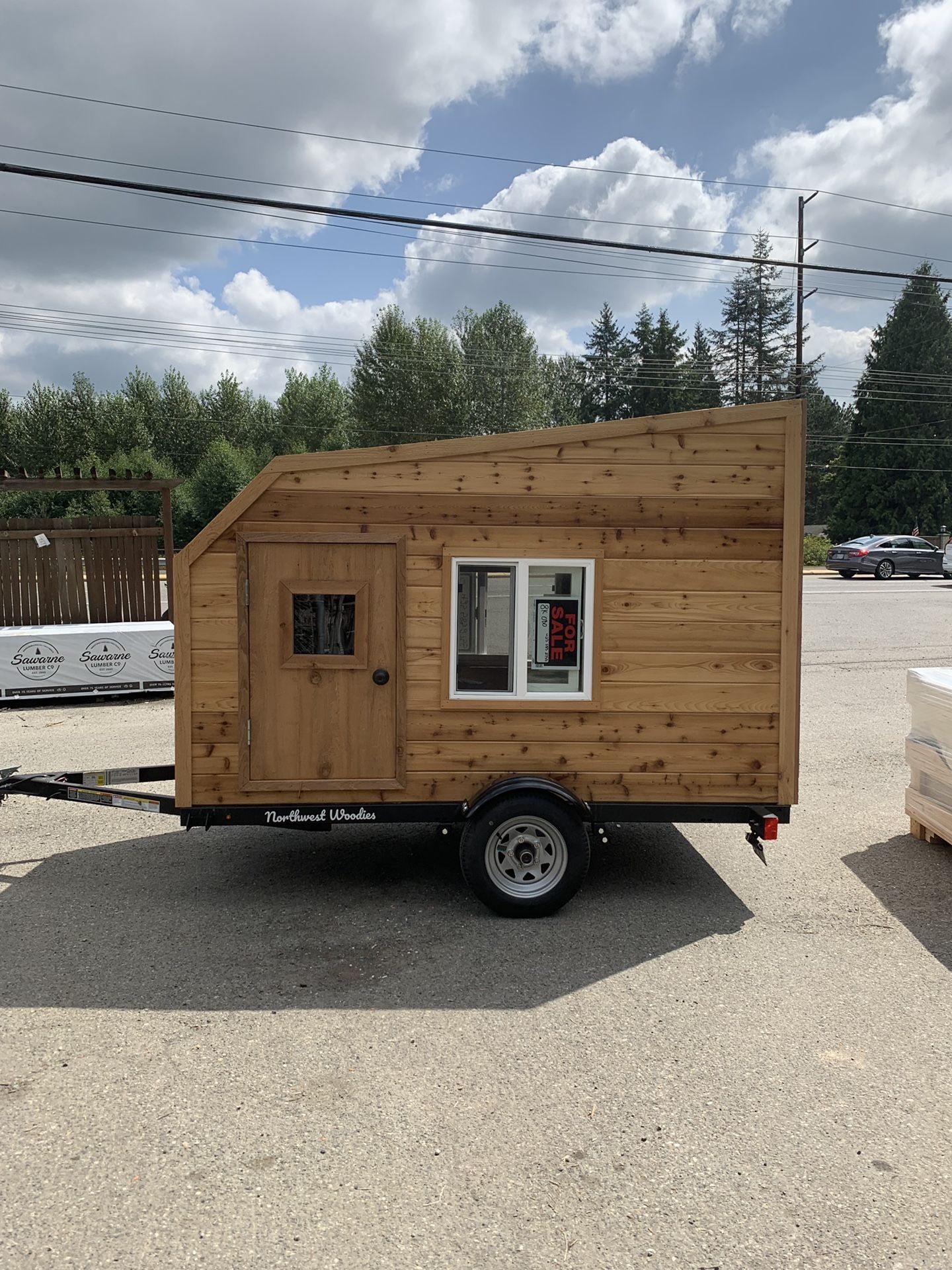 Teardrop camping trailer