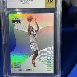 SHAI GILGEOUS-ALEXANDER Panini Status Aqua silver Rookie (RC) CGS10 gem