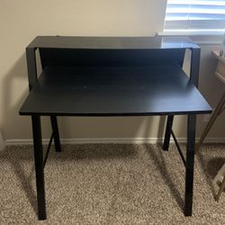 Black Desk - Metal Frame 