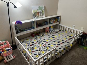Bookshelf Floor Bed frame