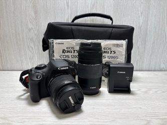 Canon Eos Rebel T5 Dslr Camera Dual Lens Kit With 18-55MM and 75-300MM Lenses (A1G013700)