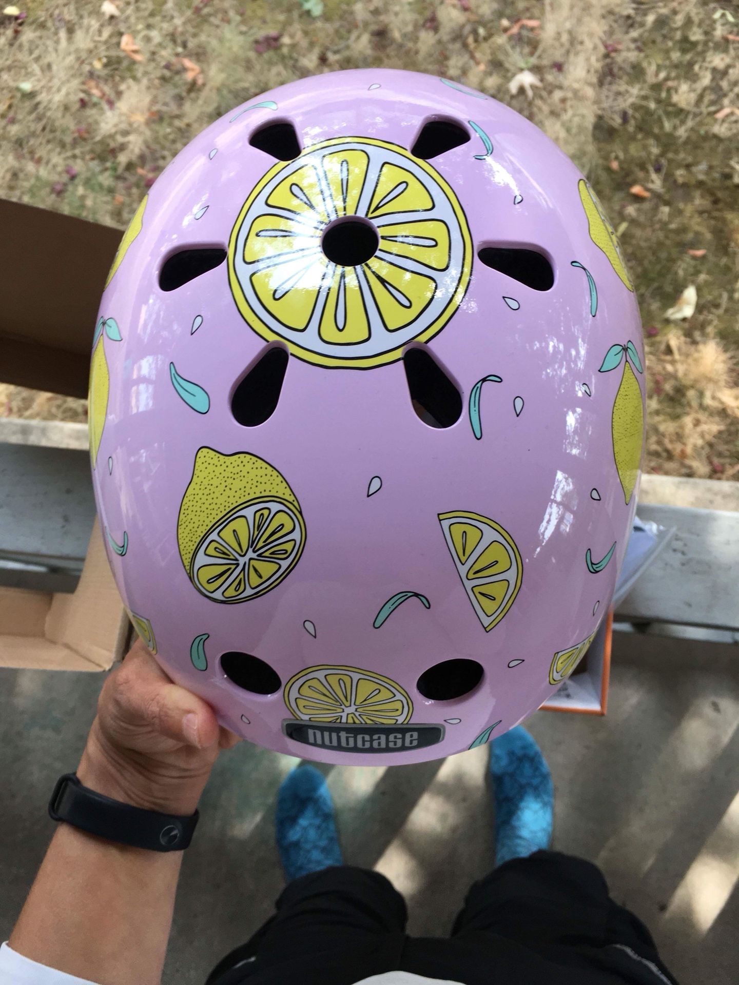 Nutcase helmet pink lemonade M