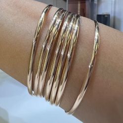 “Semanario De Oro” 14k Gold 7 Piece Bracelet 