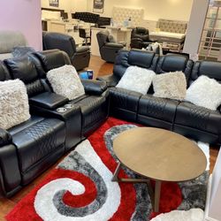 TAX TIME SALE! NEW COMFY SANTIAGO RECLINING SOFA LOVESEAT SET ON SALE $1299! EASY FINANCING! SAME DAY DELIVERY 🚚 