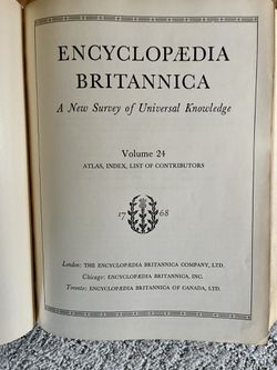 1942 Encyclopedia Britannica Thumbnail