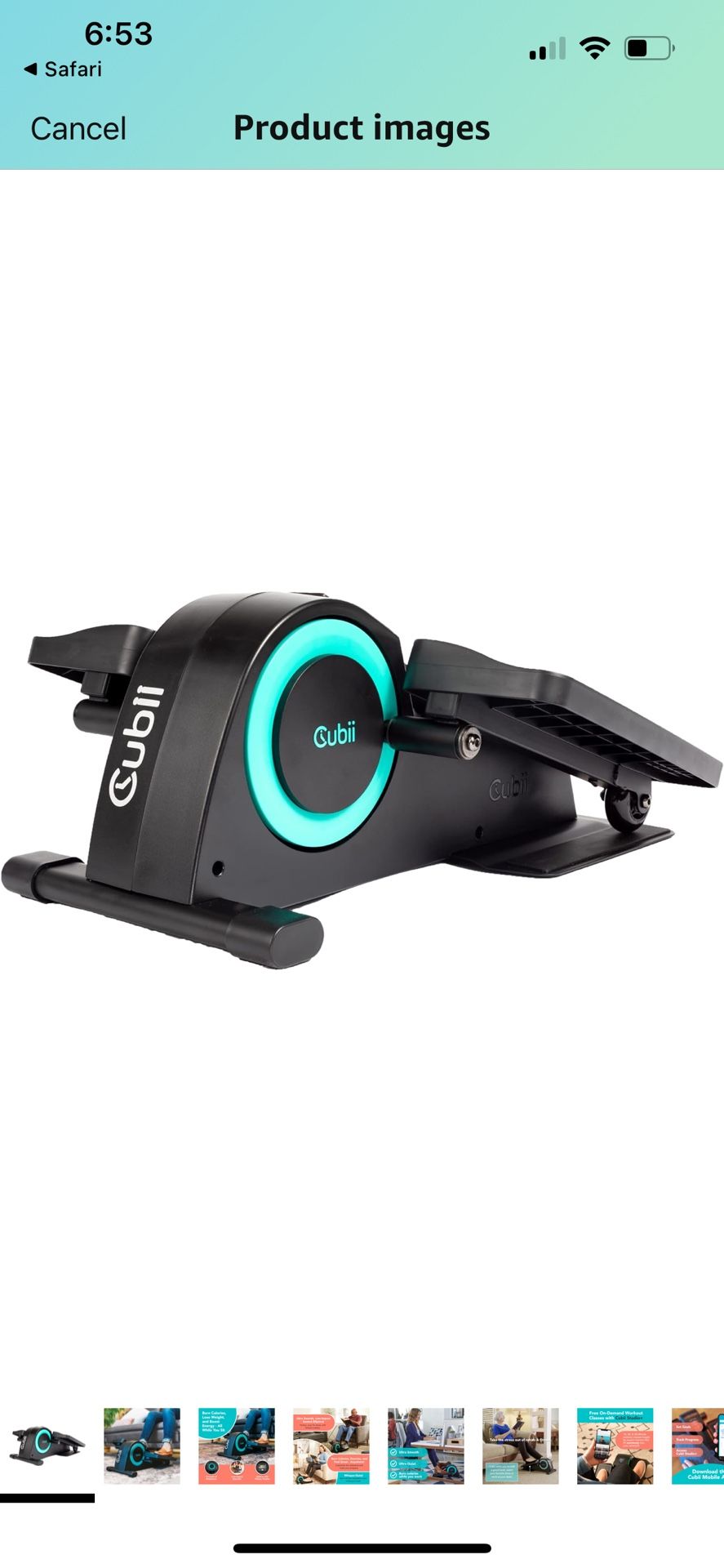 Cubii JR1 Under Desk Seat Elliptical Machine