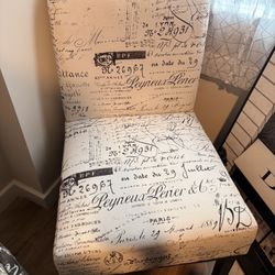 Paris Themed Decor Chair