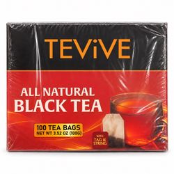 Tevive All Natural Black Tea 100 Bags