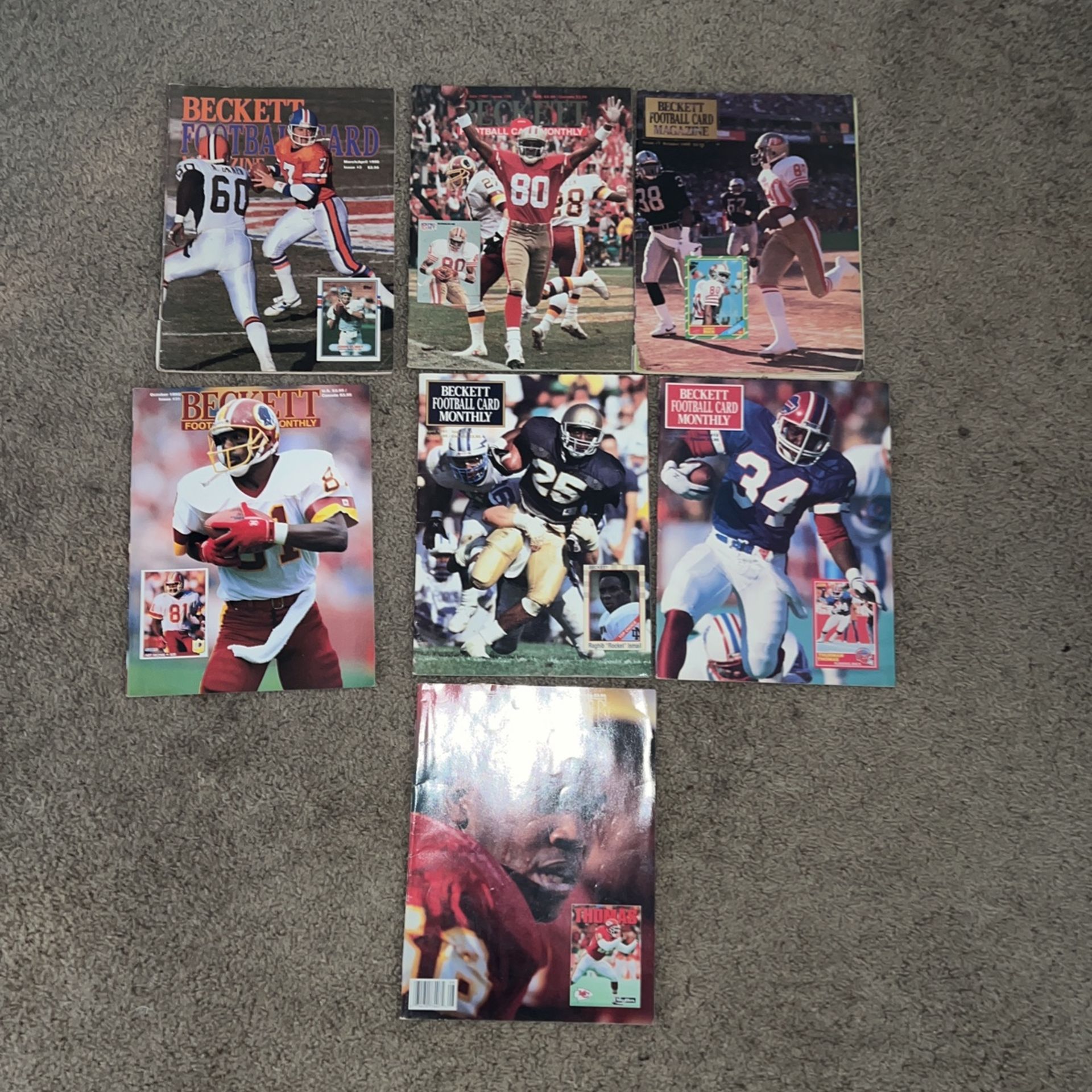 Vintage Beckett Football Card Monthly Magazine