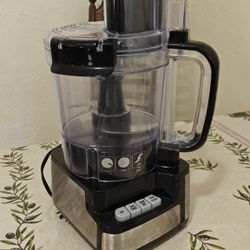 Hamilton Beach 12 cup Stack And Snap Food Processor Black Silver