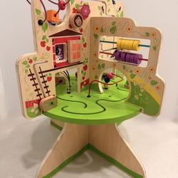 Manhattan Wooden Activity Center Kids Toy Learning Montessori Busy Board