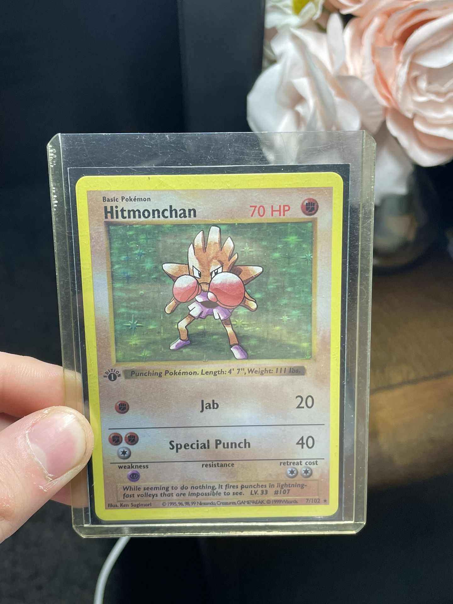 Pokemon 1st Edition Hitmonchan (Base Set)